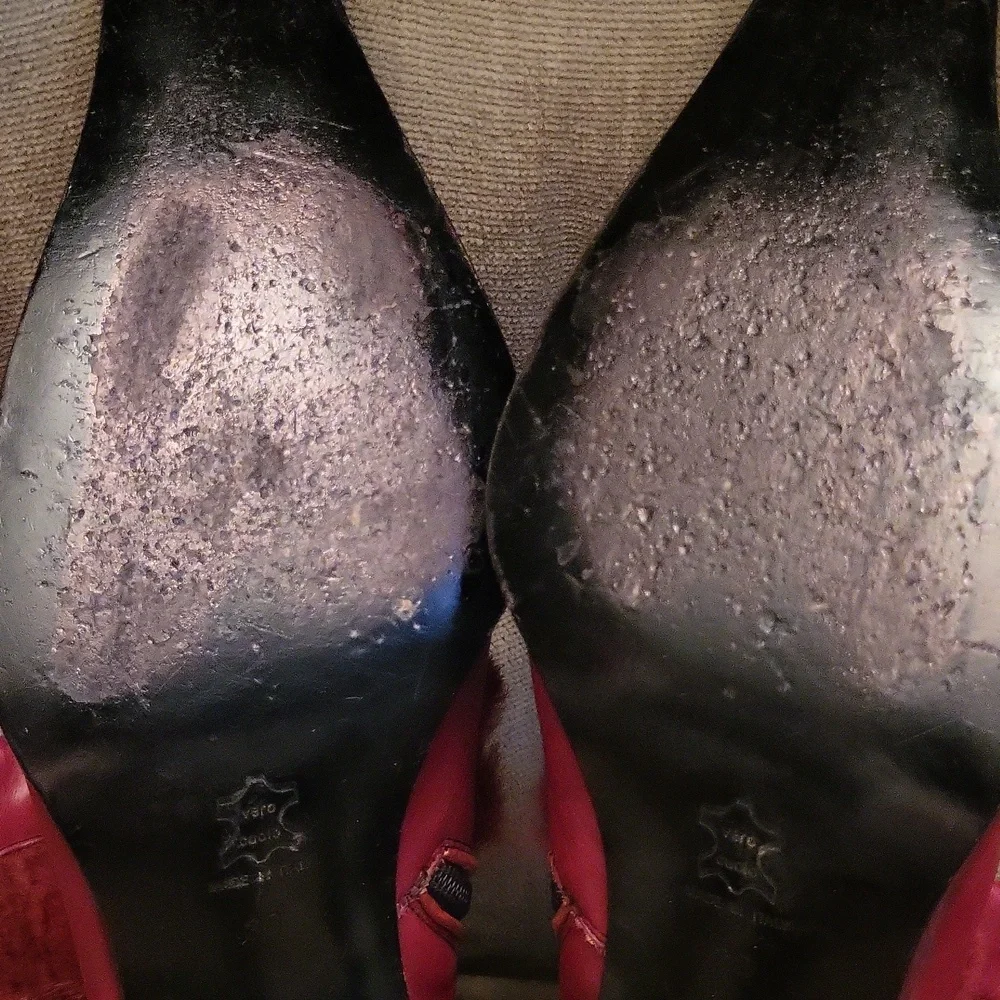 Vera Cuoio Italian Leather Boots With Real Rabbit Fur.  7.5 Size 38 - Picture 16 of 16